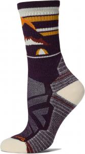 Носки Smartwool Hike Light Cushion Mountain Moon Crew, цвет Purple Iris