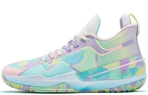 PEAK Флеш 3 бумажный самолетик устойчивые к истиранию дышащие низкие тайцзи баскетбольные кроссовки мужские океанский синий фиолетовый