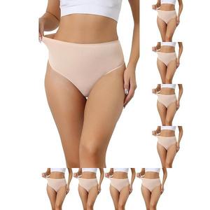 9 упаковок женских стрингов с высокой талией, корректирующее белье, трусики-танга Inspire Chic, Beige