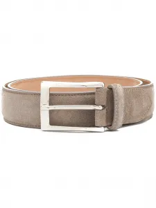 Ремень с квадратной пряжкой Scarosso, серый