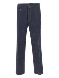 Джинсы с контрастной строчкой Paolo Pecora, синий