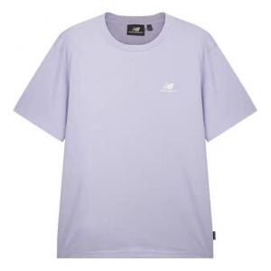 Футболка New Balance Minimalistic Loose Solid Color Short Sleeve Couple Style Purple, фиолетовый