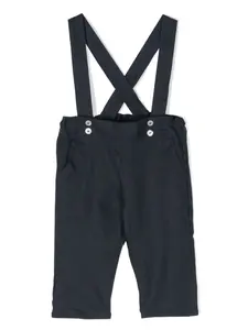 Льняной комбинезон с перекрестными бретелями Tartine Et Chocolat, синий