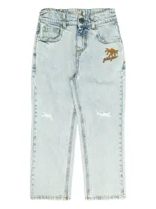 Джинсы прямого кроя Golden Goose Kids, синий