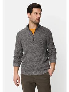 Camel Active Вязаный пуловер меланжевой текстуры серого цвета