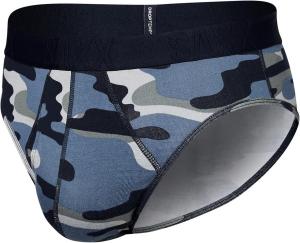Хлопковые трусы Droptemp Cooling SAXX UNDERWEAR, цвет Tidal Camo/Blue