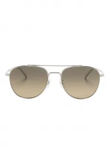 Солнцезащитные очки-пилоты Rivetti Oliver Peoples, серебристый