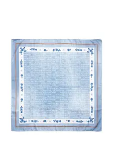 Шарф с цветочным принтом Ermanno Scervino Junior, синий