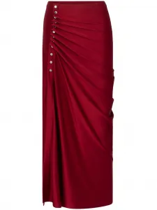 Юбка макси из джерси Rabanne, красный