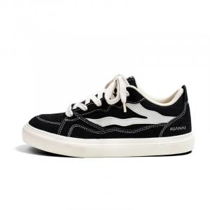 Кроссовки HUANAI Skateboarding Shoes Men Low-top, черный