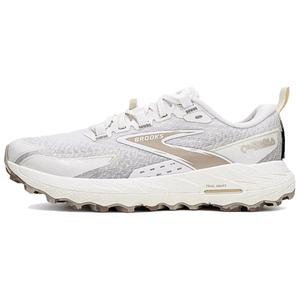 Brooks Cascadia18 Slip Resistant Abrasion Resistant Low top Running Shoes Women's Coconut Milk White