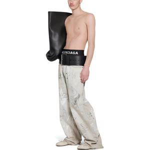 Джинсы унисекс светло-серые Balenciaga, серый