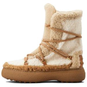 Женские снежные ботинки с амортизацией, устойчивые к истиранию из овчины TOD'S, original shoe box included