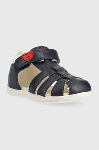 Детские кожаные сандалии Geox, темно-синий