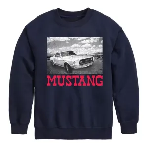 Флисовая толстовка Ford Mustang Photoreal для мальчиков 8-20 лет Licensed Character, синий