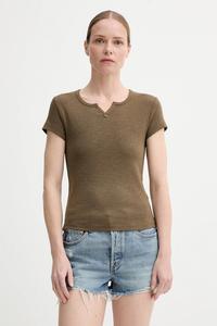 Хлопковая футболка G-Star, зеленый