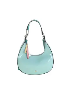 Женская маленькая сумка через плечо из лакированной кожи Volum, светло-голубой