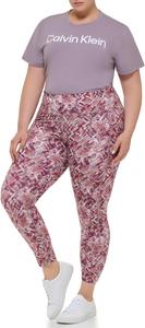 Леггинсы Calvin Klein Performance Womens Active полной длины, Brushed Plaid Garnet