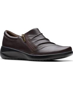 Женские балетки Kaetlyn Mila с круглым носком Clarks, Chocolate Leather