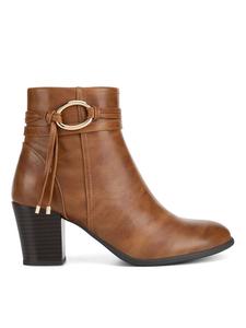 Ботильоны на блочном каблуке Clara Barson, коричневый