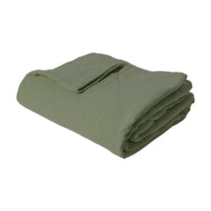 Одеяло 140 x 200 см, 100% хлопок, цвет хаки Au Maison, зеленый