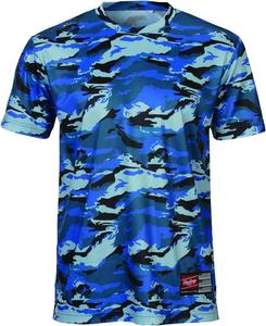 Футболка Rawlings ATS9S01 в камуфляжном стиле, бейсбольная форма, синий