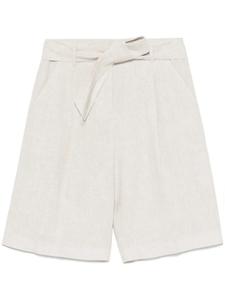 Eleventy шорты с блестками, нейтральный