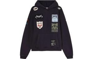 Худи с логотипом в стиле пэчворк Cotton AMBUSH, синий