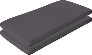 Простынь на подгонке Erwin Müller 2er-Pack 209146, 70x1x120-140 см, антрацитовый
