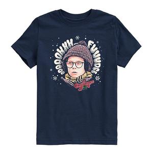 Футболка с принтом Boys 8-20 a christmas story oooh fudge Licensed Character, Navy