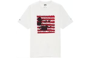 Футболка Keith X унисекс белая Uniqlo, белый