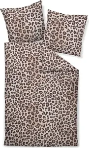 Постельное белье Janine Mako-Satin 155x200, 80x80, 2-piece Modern Art S 42168-07-510 мокко-песочный Original Janine