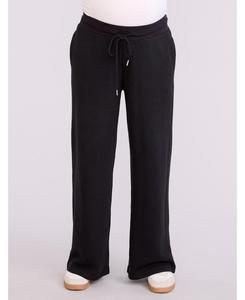 Женские спортивные брюки Under the Belly с широкими штанинами - для беременных Motherhood Maternity, Black