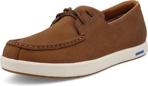 Мокасины Twisted X Men's Boat Shoe Ultralite X, с мыском Мок и технологией CellStretch и Ultralite X, Lion Tan