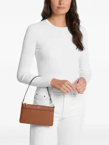 Клатч на молнии Jet Set Michael Michael Kors, коричневый