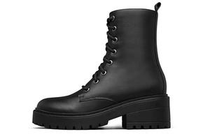 Женские ботинки Skechers зимние на каблуке, черный