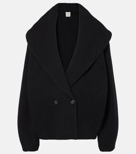 Кардиган из смесовой шерсти Toteme, черный
