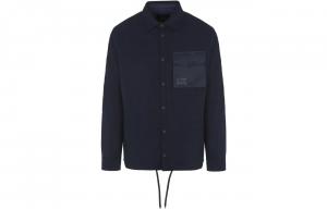 Стеганая куртка мужская темно-синяя Armani Exchange, темно-синий