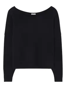 Свитер Damsville с вырезом-лодочкой American Vintage, черный