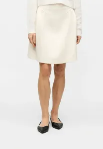 Юбка а-силуэта с разрезом на рубце Hugo, Off-White