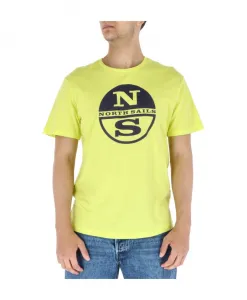 Желтая футболка с короткими рукавами и принтом North Sails, желтый