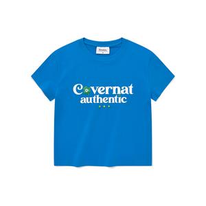 COVERNAT Футболка унисекс королевского синего цвета