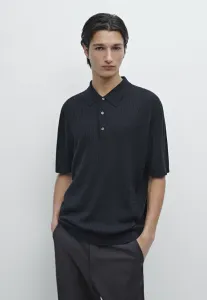 Свитер-Поло Massimo Dutti, Mottled Dark Blue