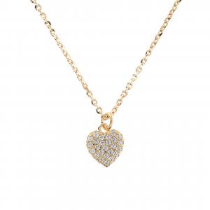 Autentica - миниатюрная подвеска в форме сердца с ожерельем-цепочкой Autentica, желтый