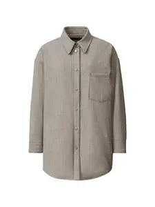 Пальто с карманами на пуговицах Fabiana Filippi, серый