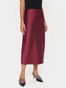 Hafia сатиновая миди-юбка Saint Tropez, Burgundy