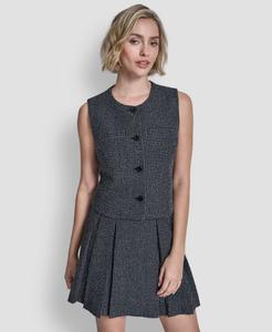 Женская майка на пуговицах DKNY, Navy Combo