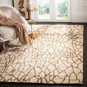 Ковер ручной работы из премиальной шерсти SAFAVIEH, 153 x 244 см, Soho Collection Brown / Green SOH437A