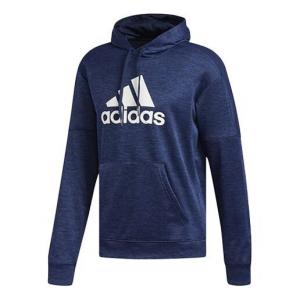Толстовка adidas Large logo Printing Pattern Pullover Navy Blue, синий