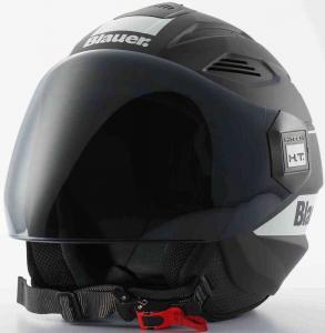 Брат Джет Шлем Blauer, черный матовый/белый